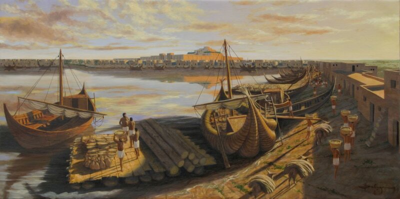 Ancient Egyptian river port