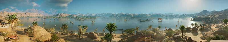 Ancient Egyptian River Scene