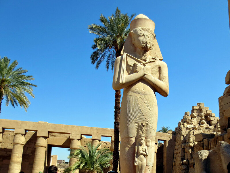 Ancient Egyptian Statue — Blue