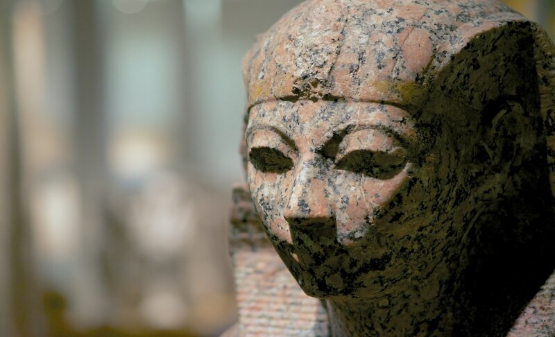 Ancient Egyptian Statue — Brown, Serene