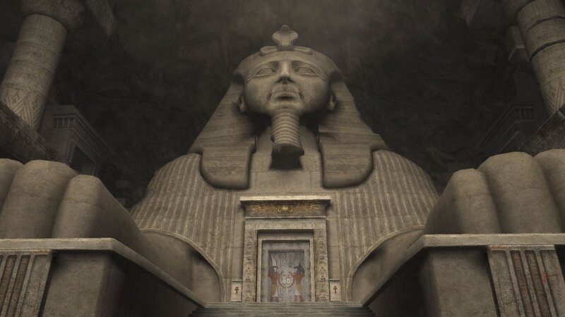 Ancient Egyptian Statue — Gray