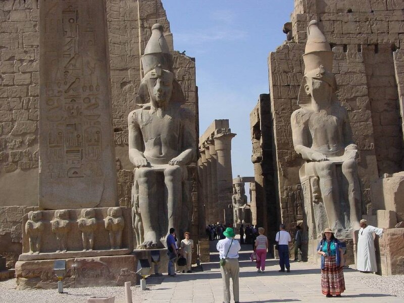 Ancient Egyptian Statues — Beige, Historical