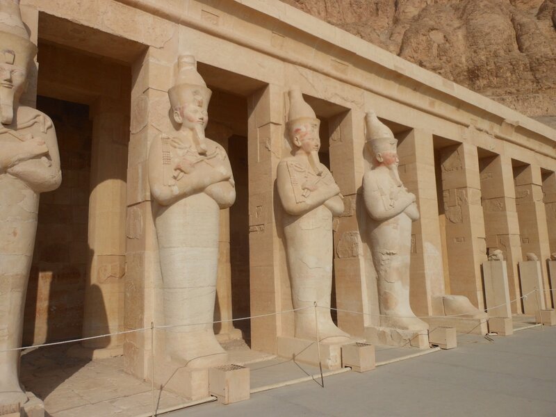 Ancient Egyptian Statues — Beige, Serene