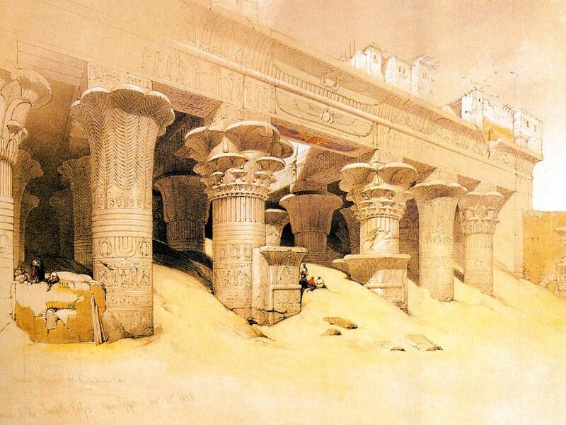 Ancient Egyptian Temple — Beige