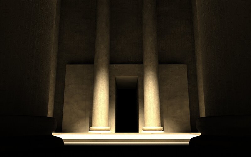 Ancient Egyptian Temple — Brown, Dramatic, 3d Render
