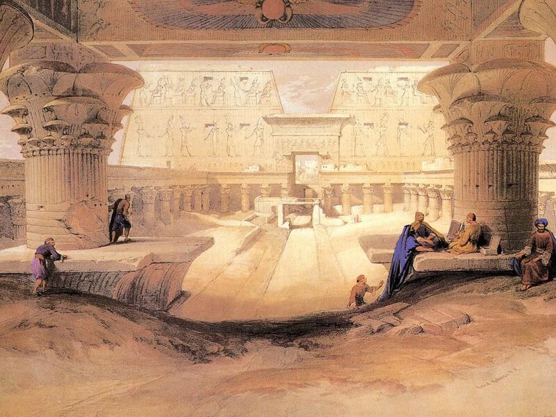 Ancient Egyptian Temple — Brown, Dramatic