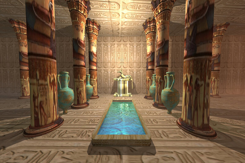 Ancient Egyptian Temple — Brown