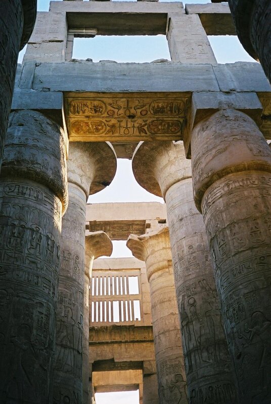 ancient egyptian temple columns
