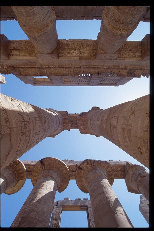 ancient egyptian temple columns