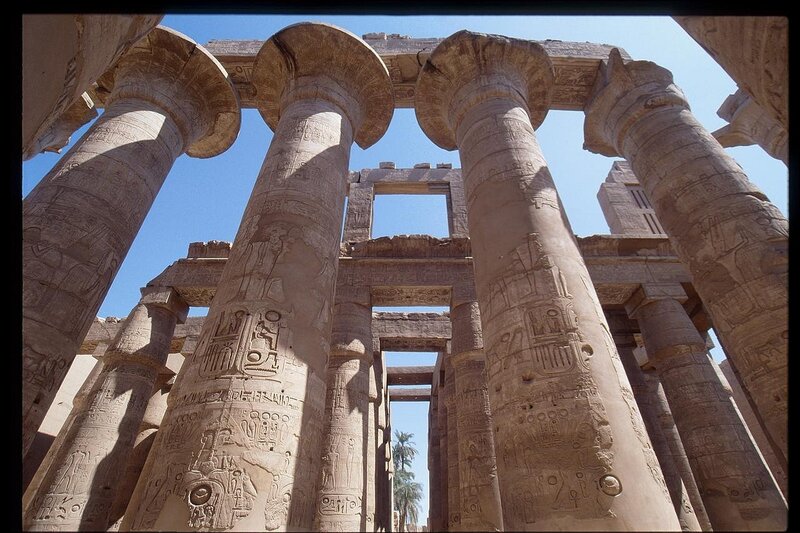 ancient egyptian temple columns