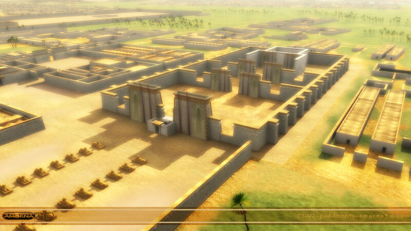 Ancient Egyptian Temple Complex — Brown