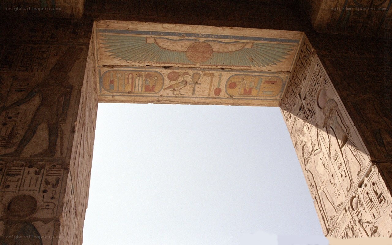 ancient egyptian temple doorway