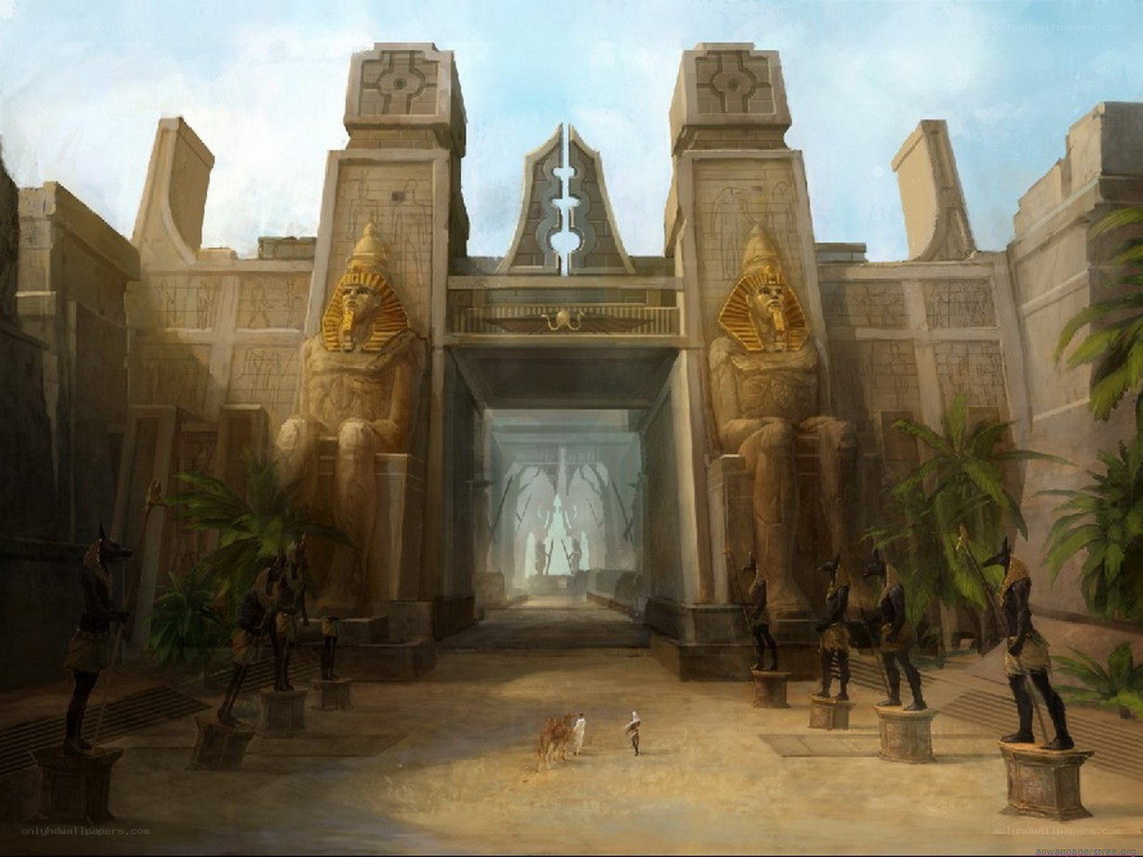 ancient egyptian temple entrance