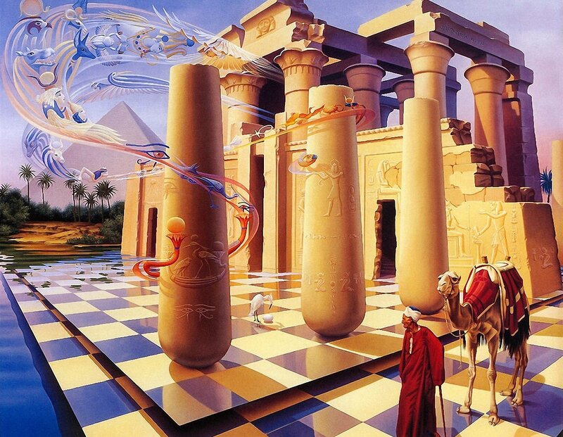 Ancient Egyptian Temple — Gold
