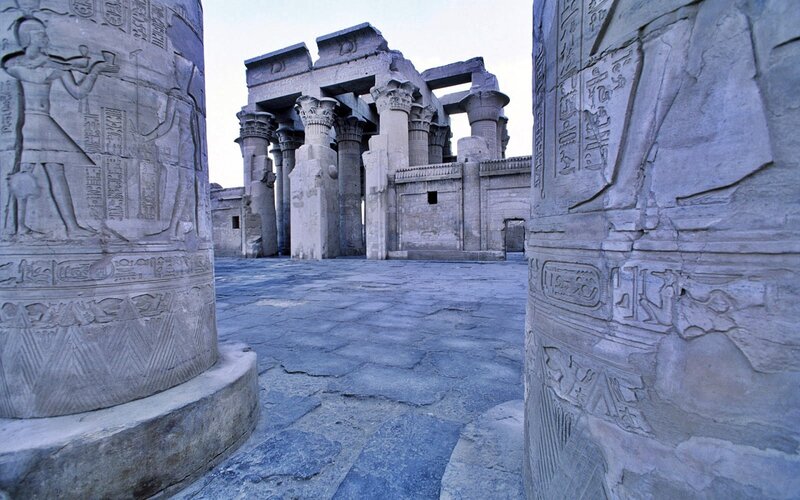 Ancient Egyptian Temple — Gray