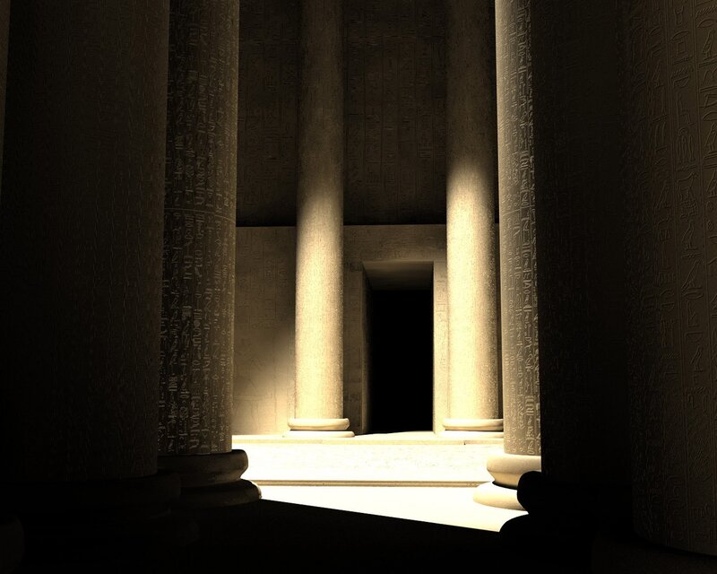 ancient egyptian temple interior