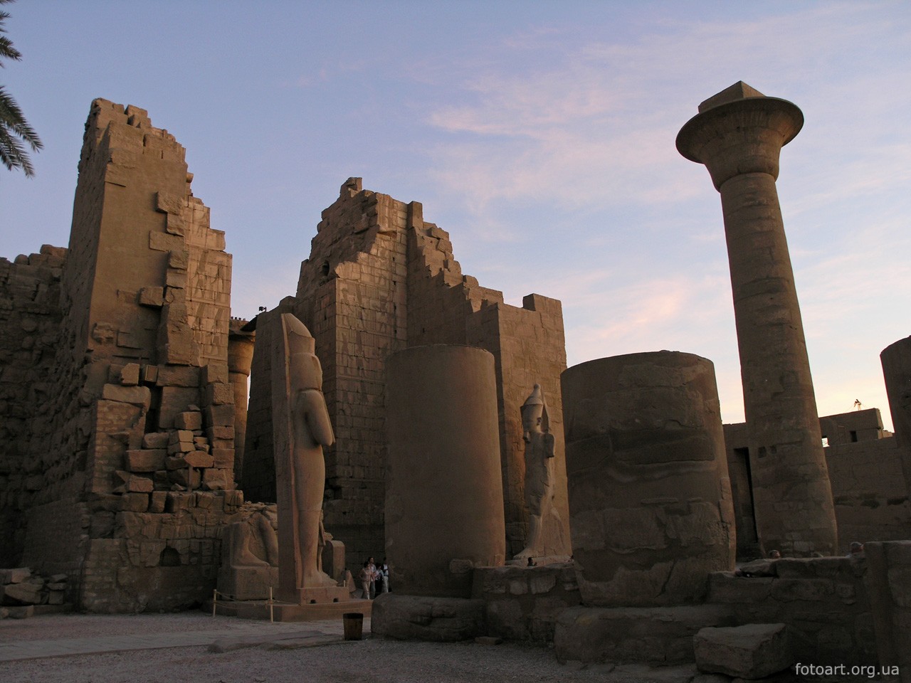 Ancient Egyptian temple ruins