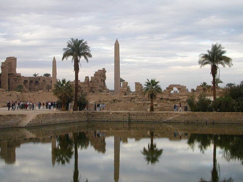 Ancient Egyptian Temple Ruins — Brown