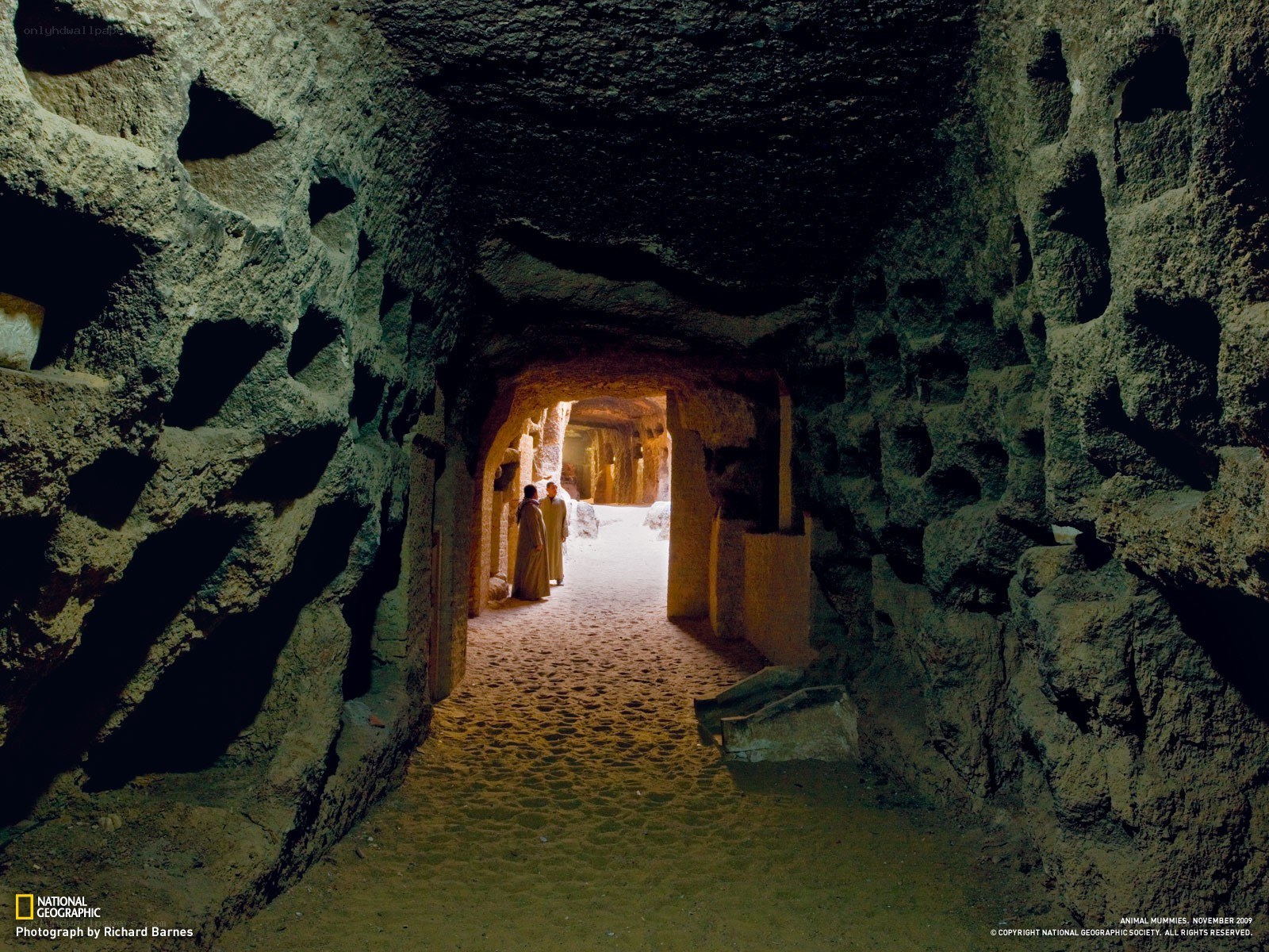 Ancient Egyptian tomb corridor