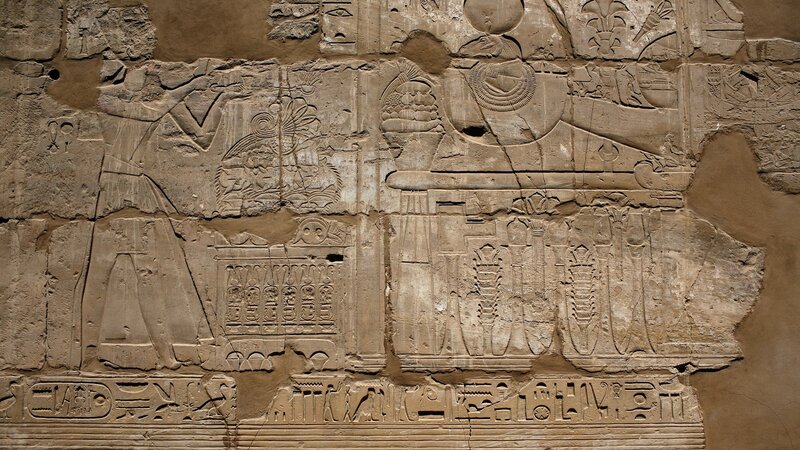 Ancient Egyptian wall carving