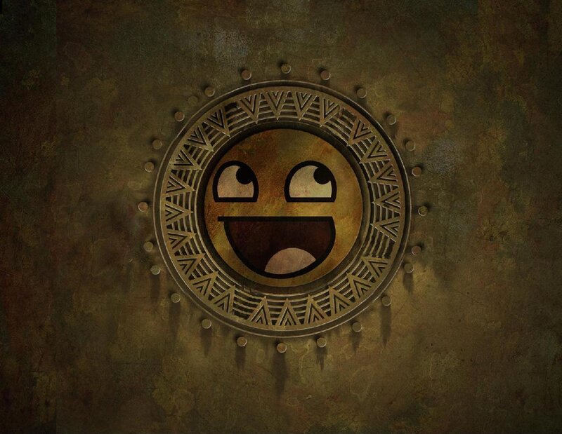 ancient face emblem