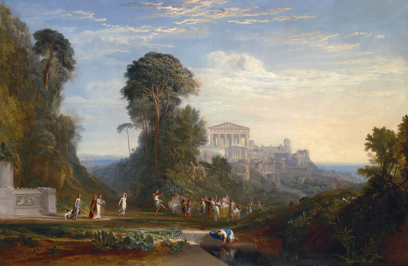 Ancient Figures in Landscape