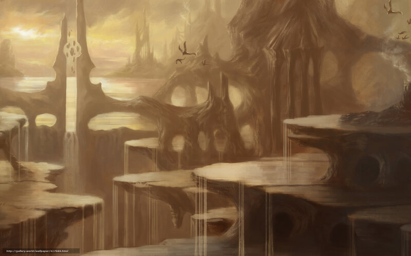 ancient floating ruins