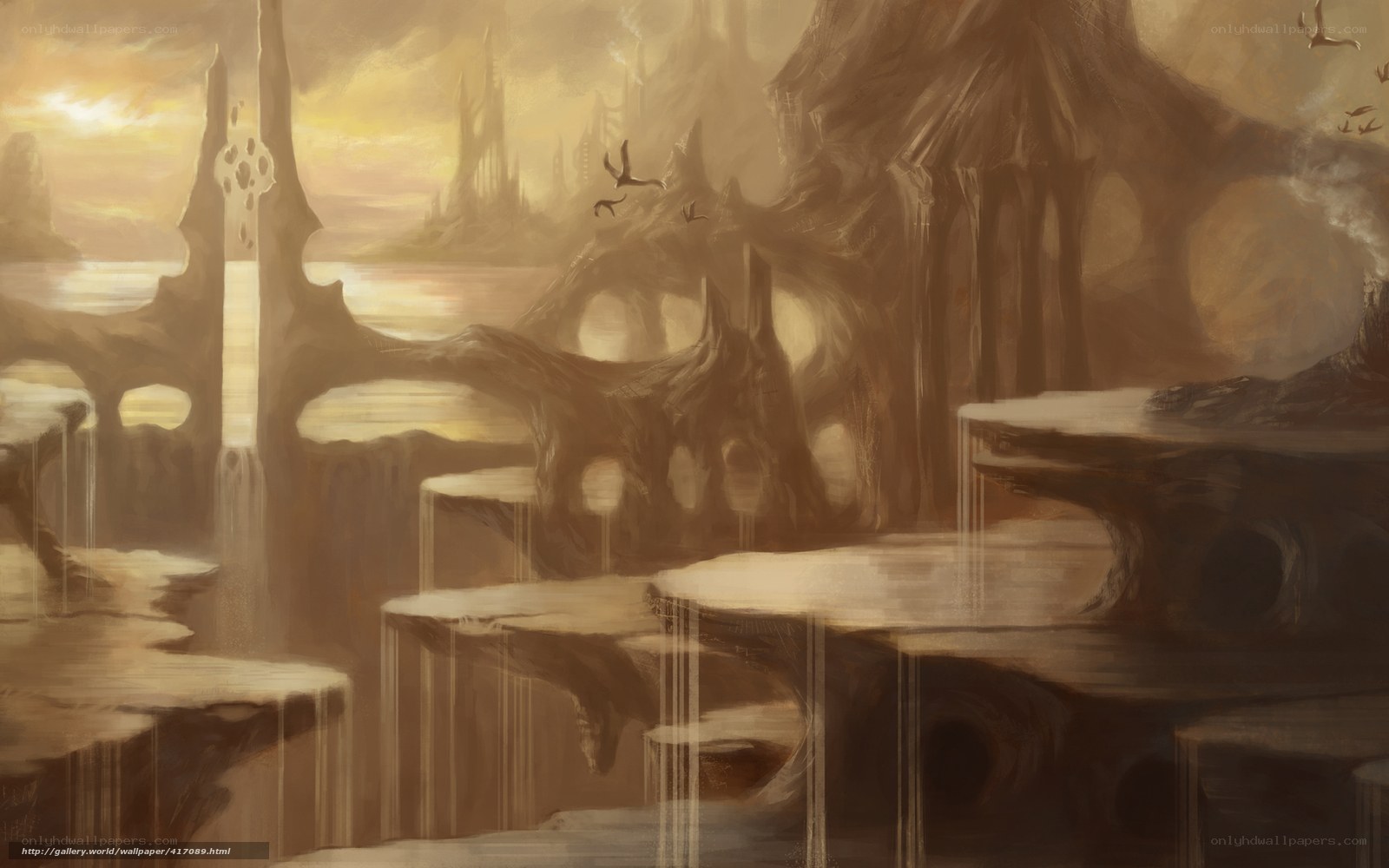 ancient floating ruins