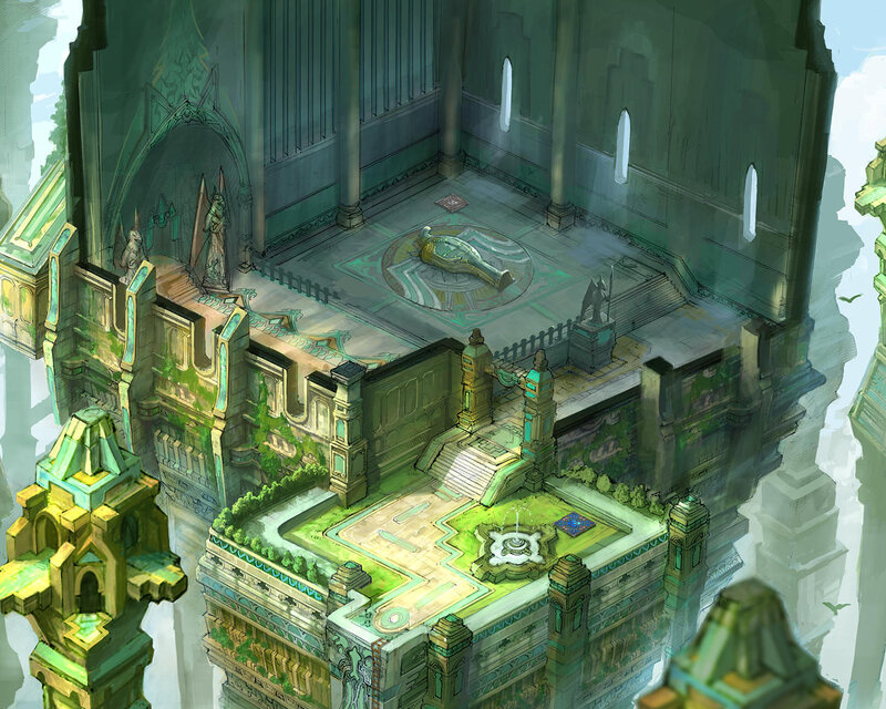 ancient floating temple