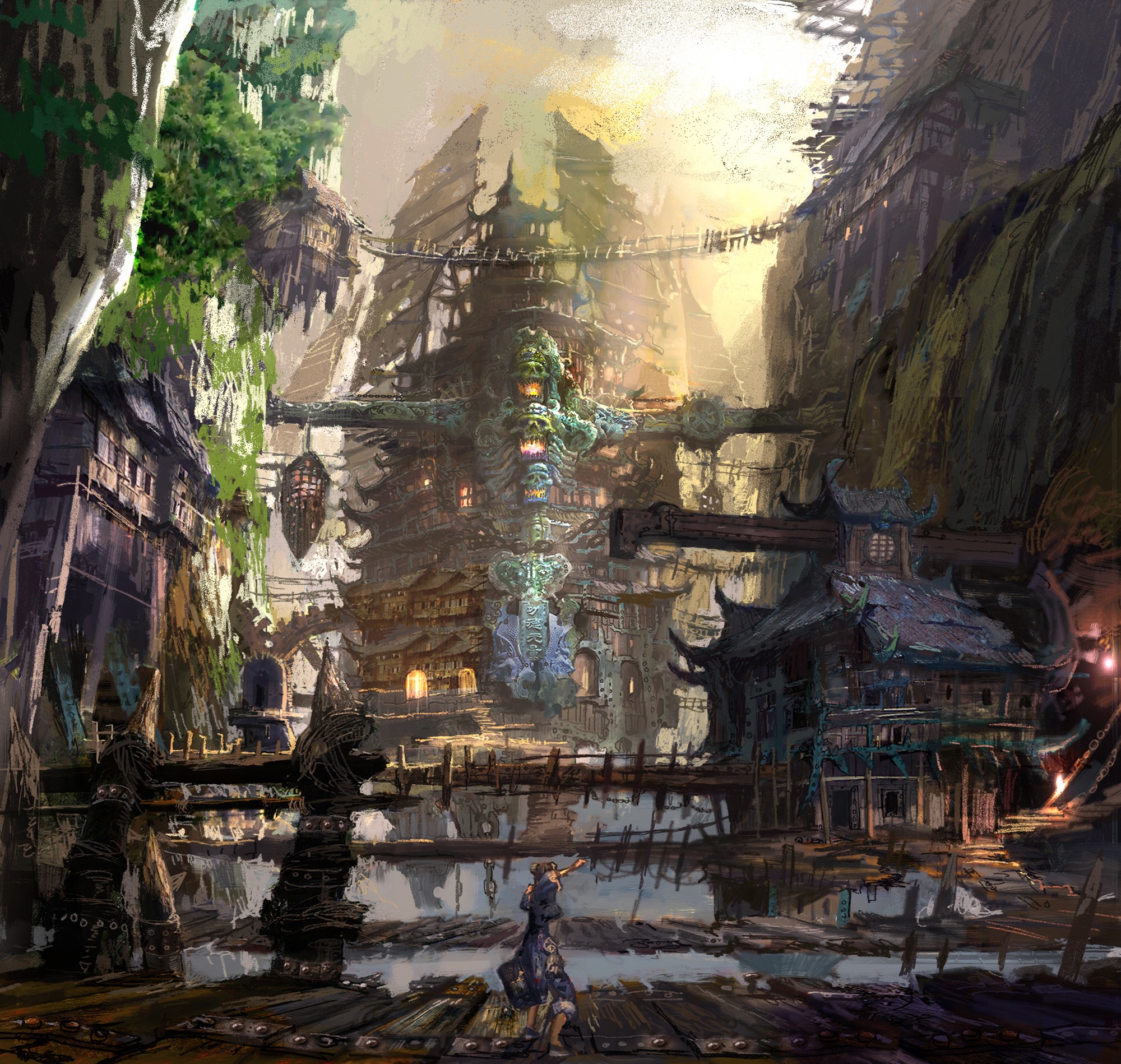 ancient floating village