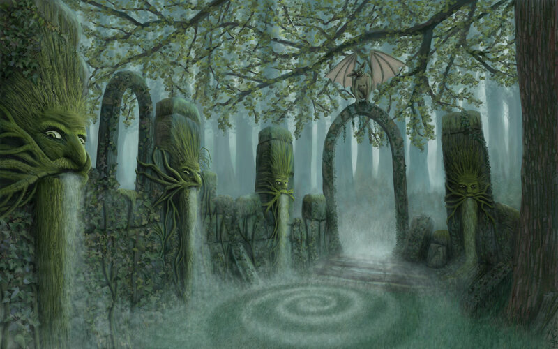 Ancient Forest Statues