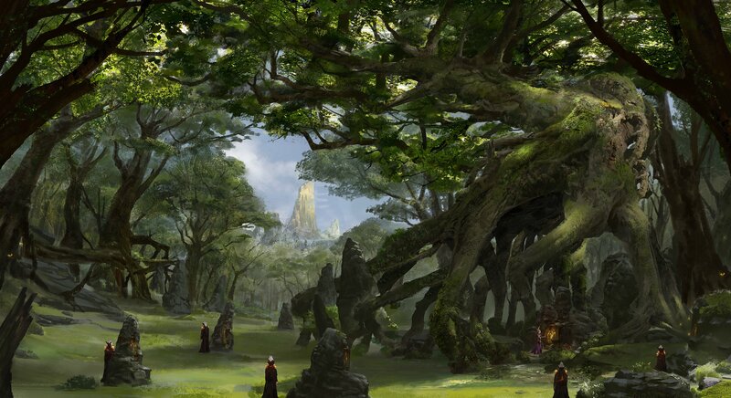 Ancient Forest with Figures