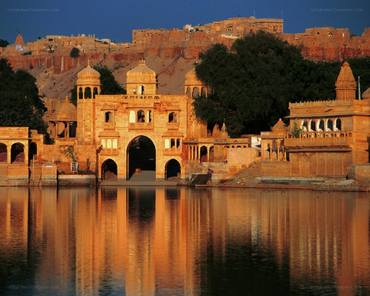 ancient fort by the lake