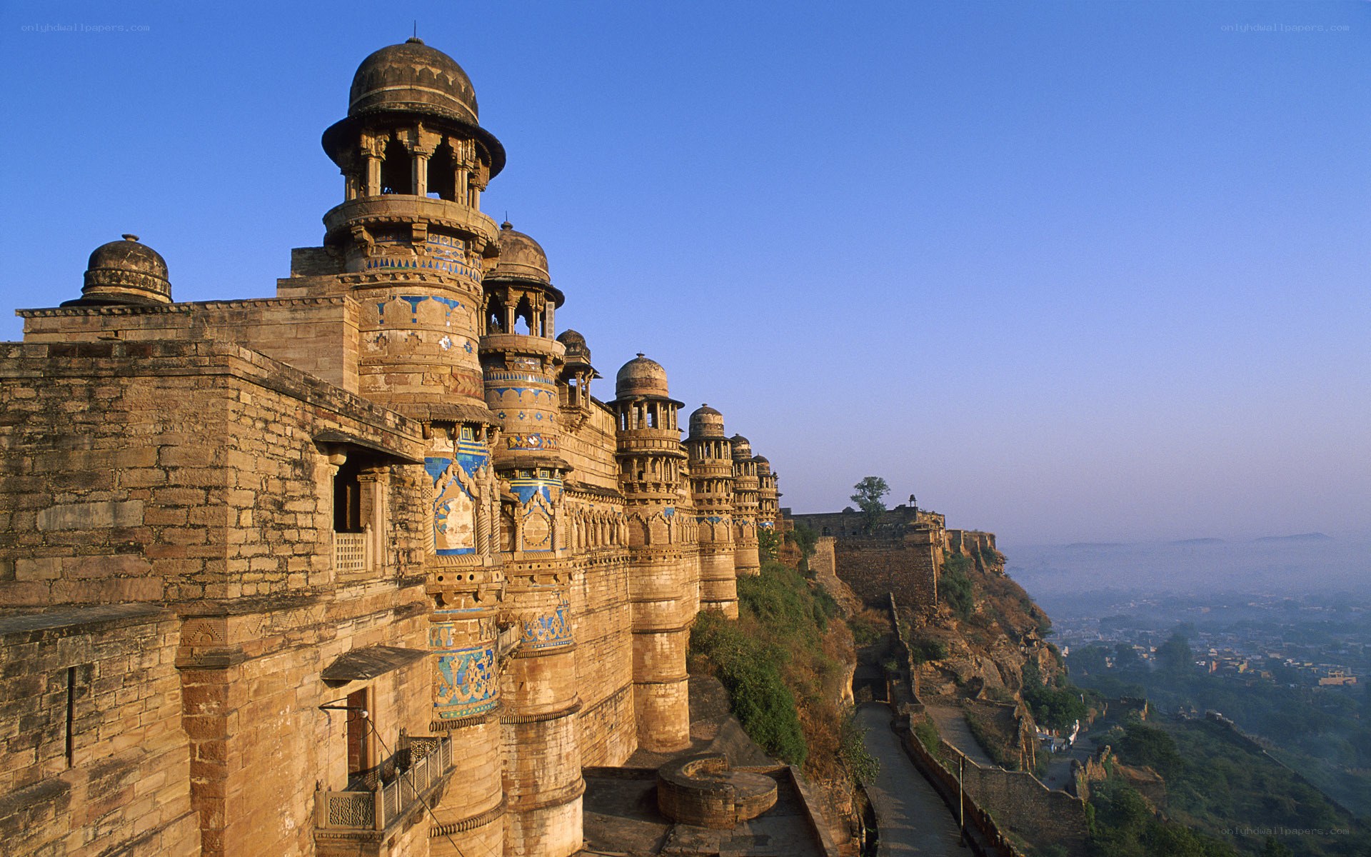 ancient fort on a hillside