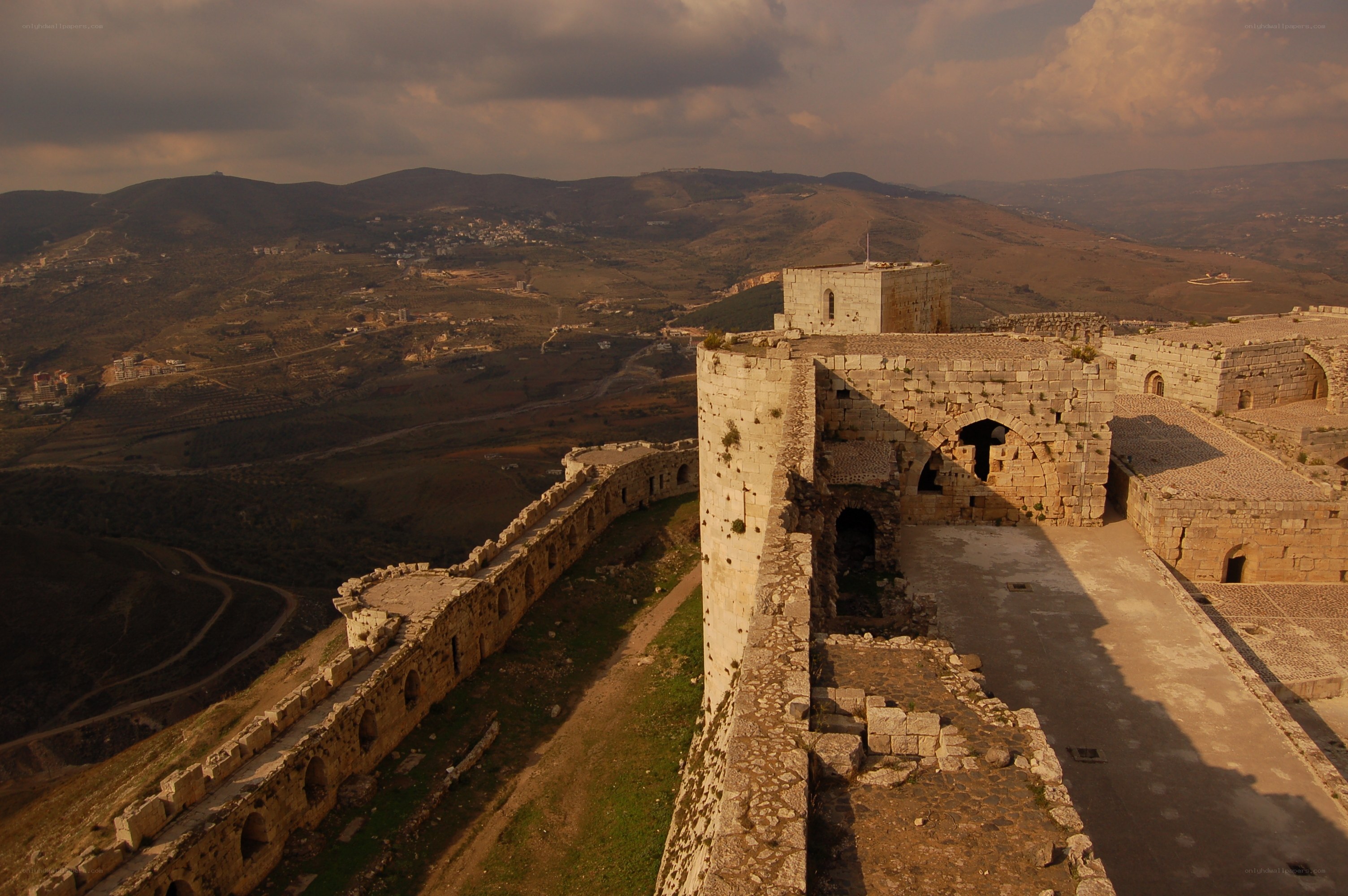 ancient fortress on a hill