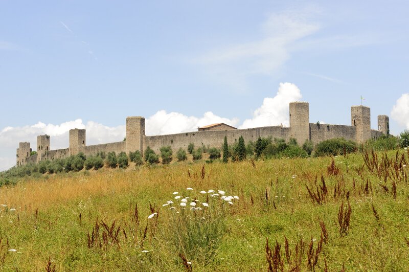 ancient fortress on a hill