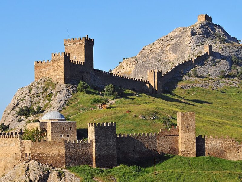 ancient fortress on a hill
