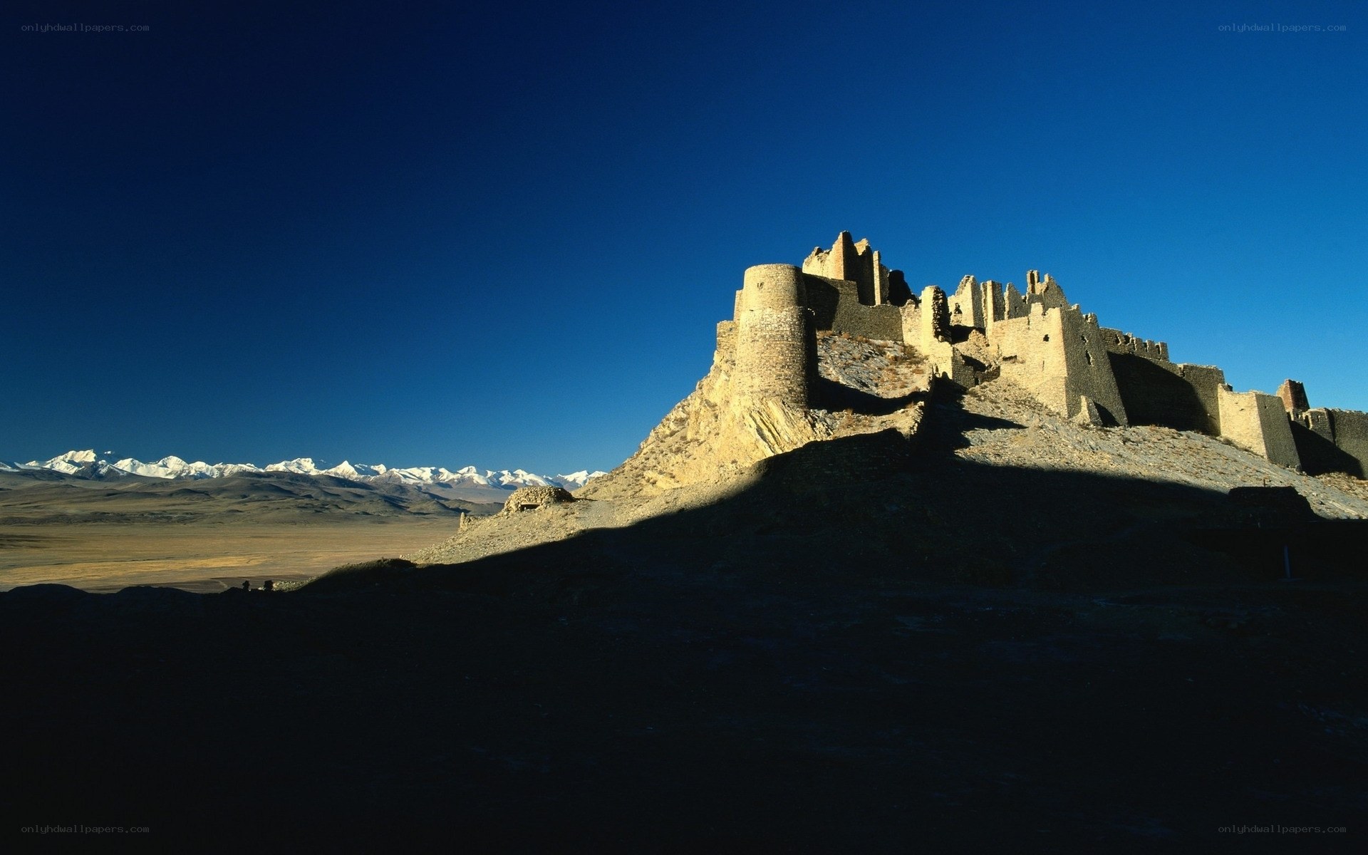 Ancient fortress on a hill