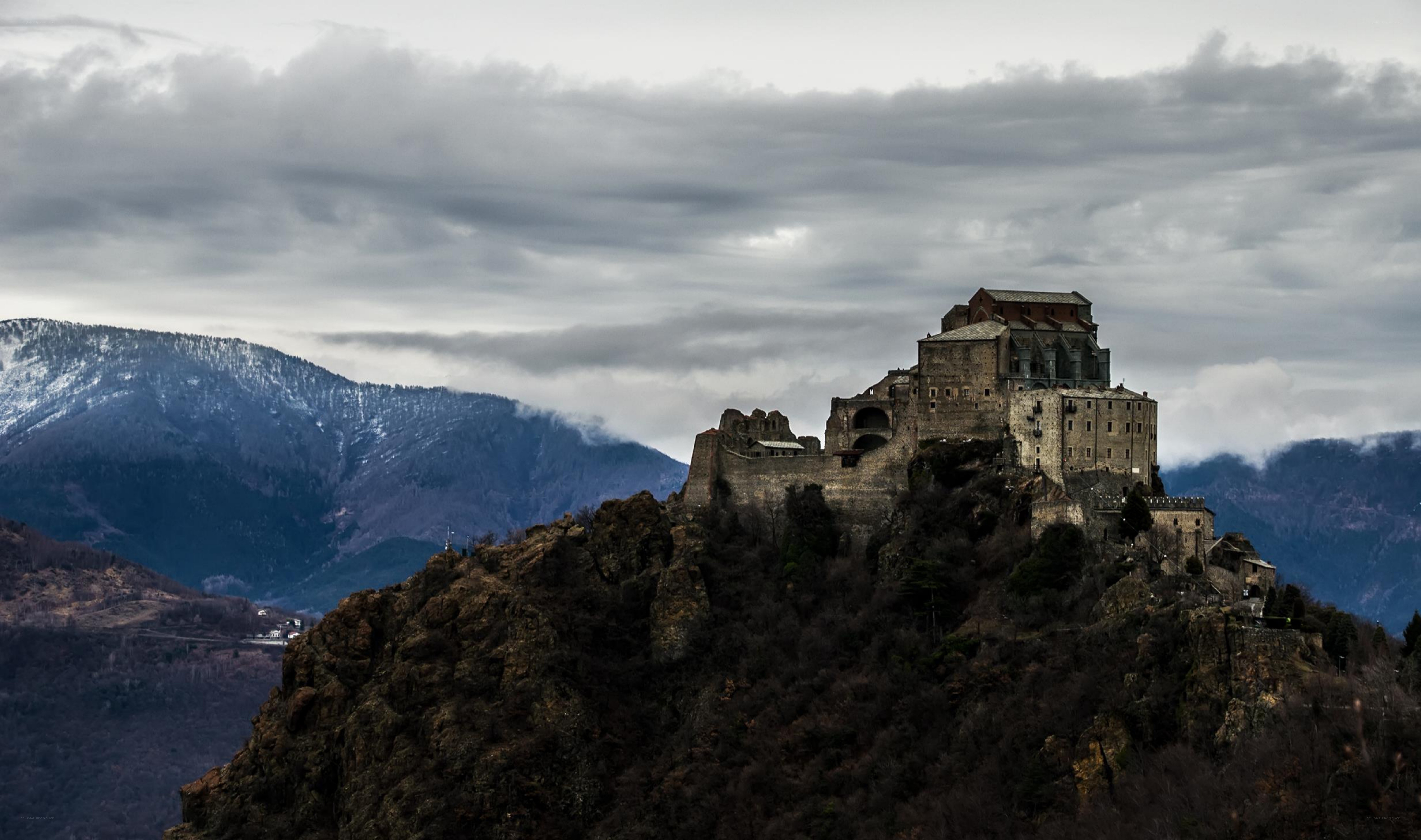 ancient fortress on a mountain