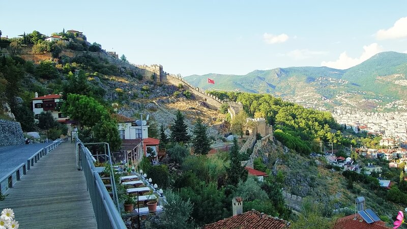 Ancient Fortress on Hillside