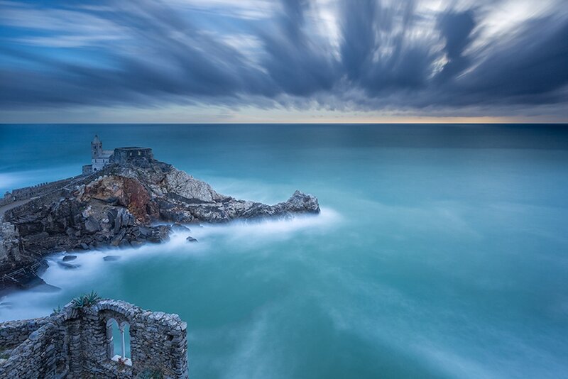 Ancient Fortress on Rocky Island