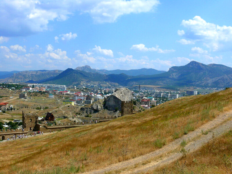 Ancient Fortress Ruins — Blue, Serene