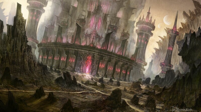 Ancient Fortress Ruins — Gray