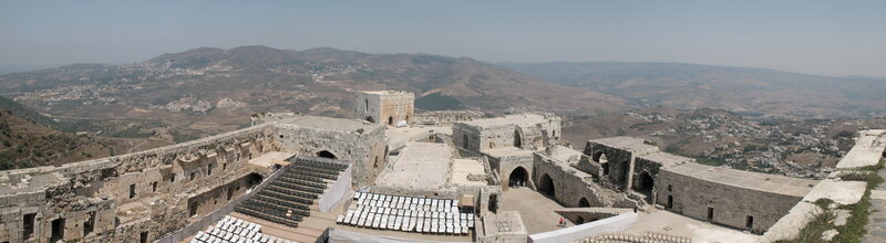 ancient fortress with amphitheater