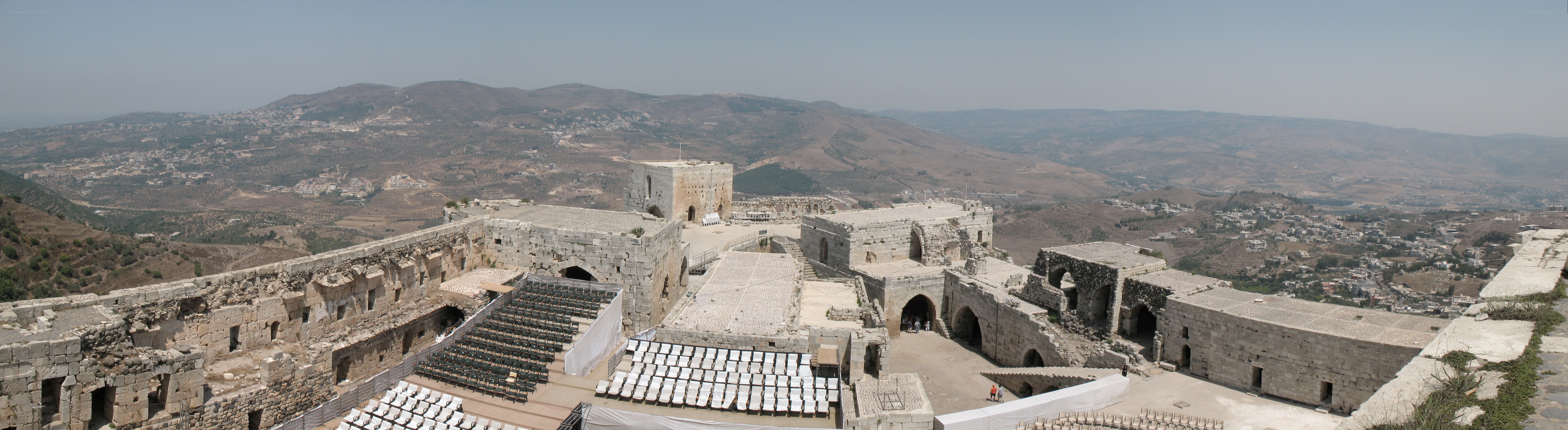 ancient fortress with amphitheater