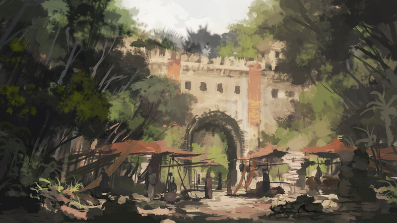Ancient Gate in Jungle