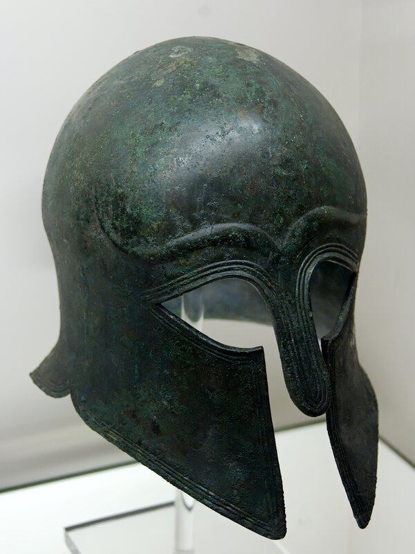 ancient greek helmet