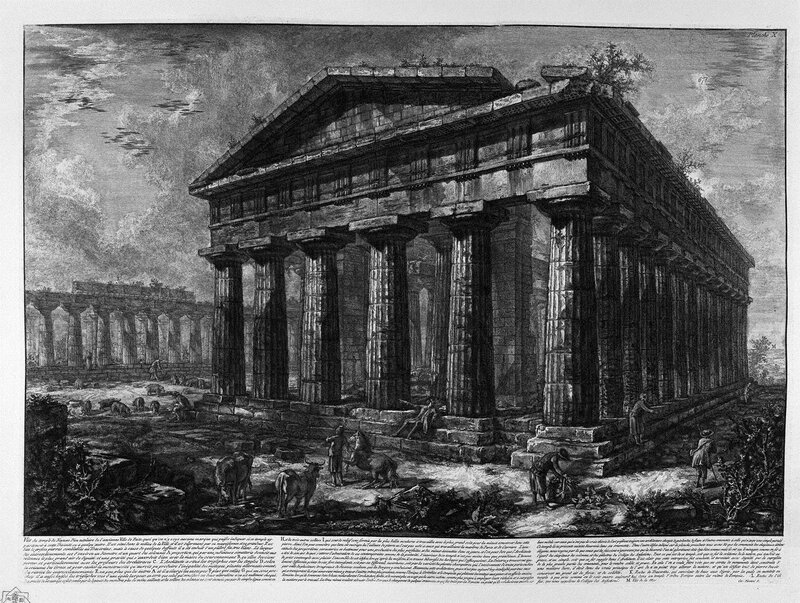 Ancient Greek Temple — Black