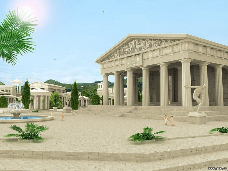 ancient greek temple complex