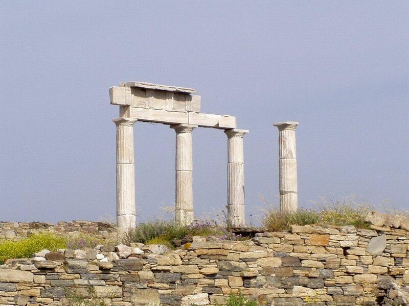Ancient Greek temple ruins